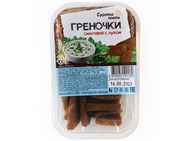 Сурские гренки Сметана с луком (100 гр) в Прокопьевске