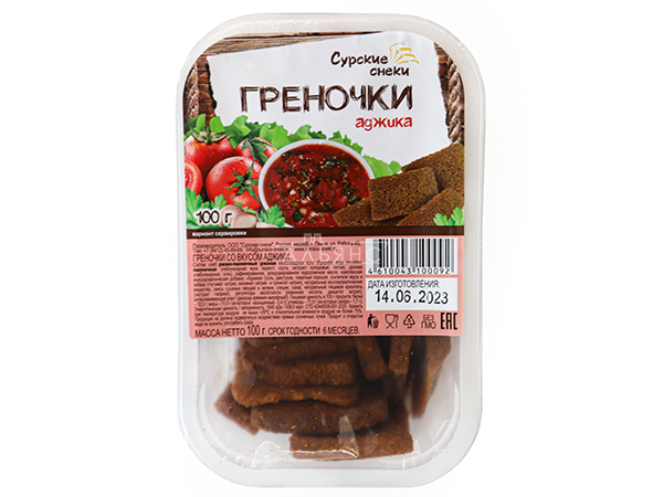 Сурские гренки с Аджикой (100 гр) в Прокопьевске