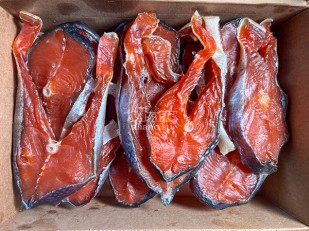 Креветка Черноморская (с укропом) (25гр): Стейк дикого лосося 