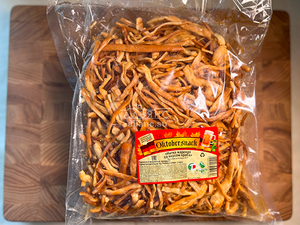 Нитка ЖАРЕНАЯ "Краб" Oktobtersnak 1 кг (сырный продукт) в Прокопьевске