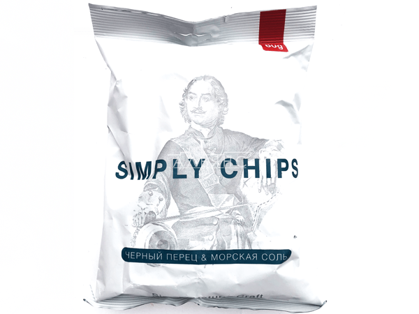 Картофельные чипсы "Simple chips" Морская соль и черный перец 80 гр. в Прокопьевске